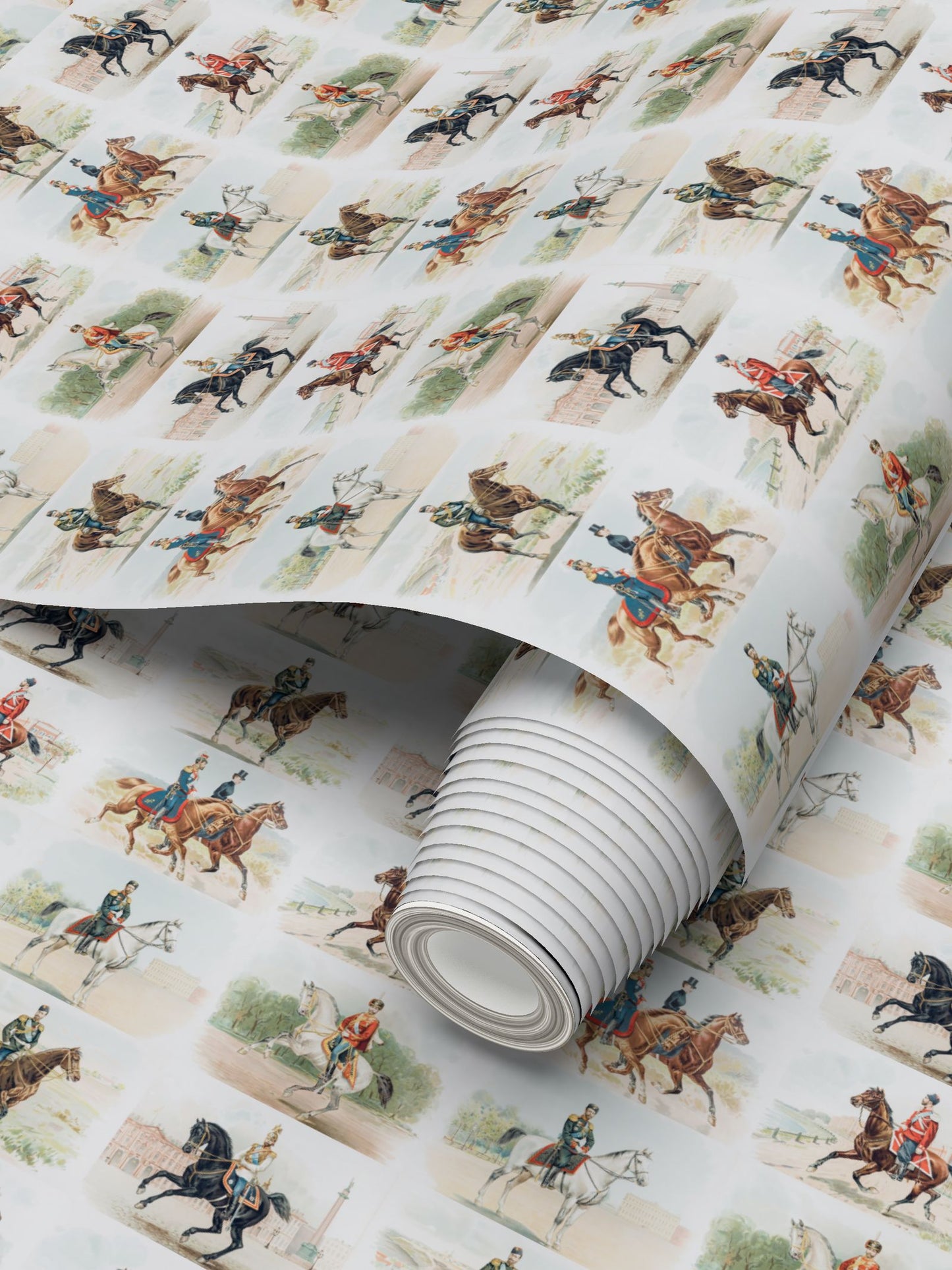 Nicky on horseback Blue (large)