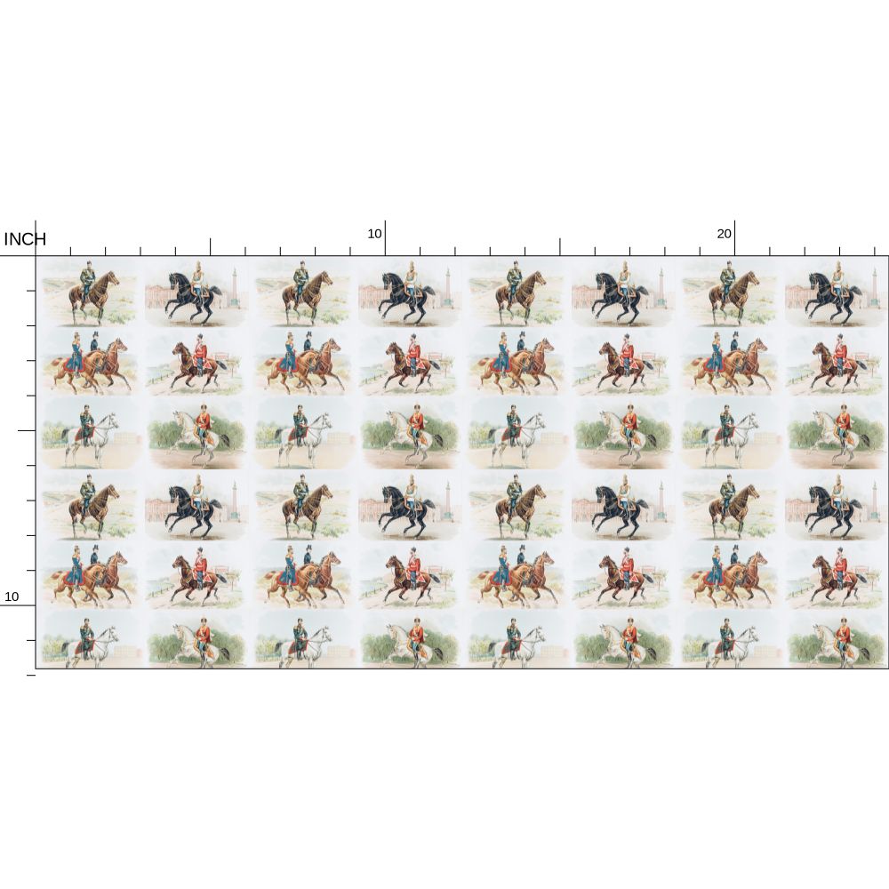 Nicky on horseback Blue (small)