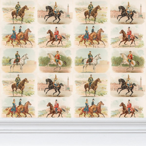 Nicky on horseback Beige (large)