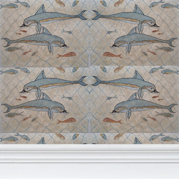 Minoan dolphins (extra large)
