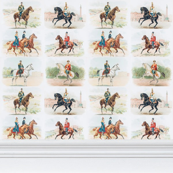 Nicky on horseback Blue (large)