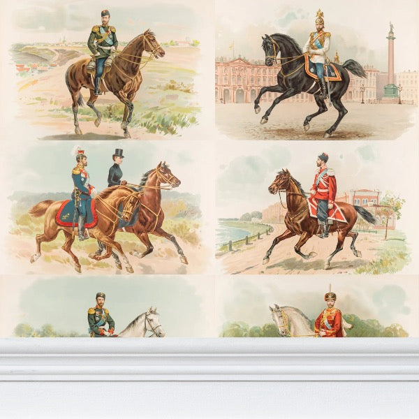 Nicky on horseback Beige (extra large)