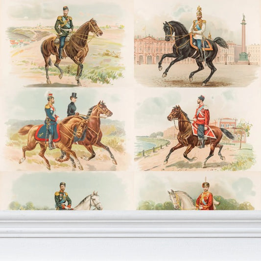 Nicky on horseback Beige (extra large)